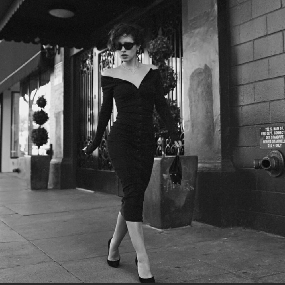 The Line by K Gaby Dress in BLACK